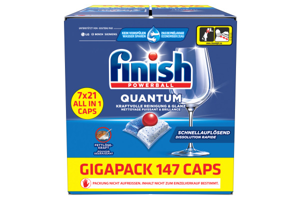 FINISH Quantum All-in-1 3277829 Gigapack 147 Caps