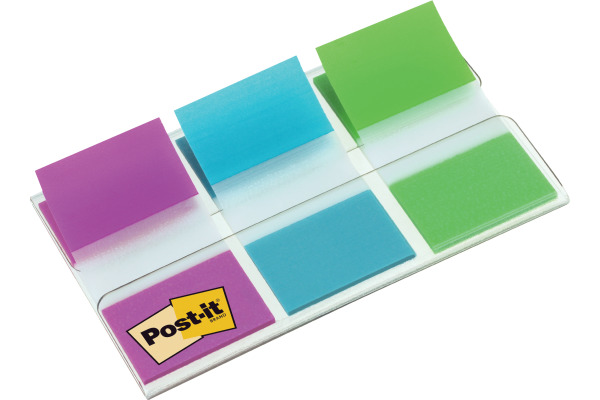 POST-IT Dispenser Index 24x43.1mm 680-PBGEU lila,blau,grün 3x20 Stück