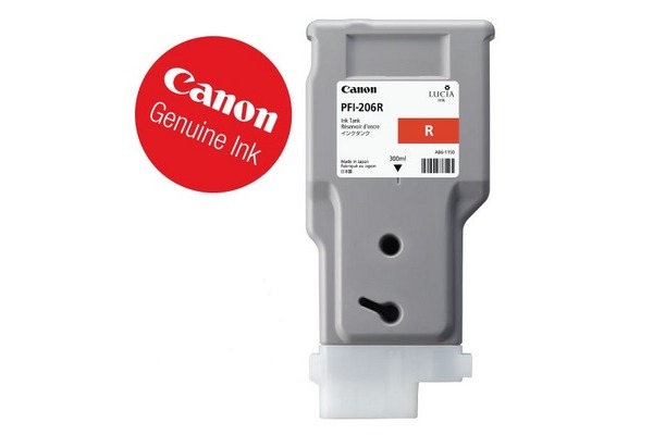 CANON Tintenpatrone red PFI206R iPF 6400/6450 300ml