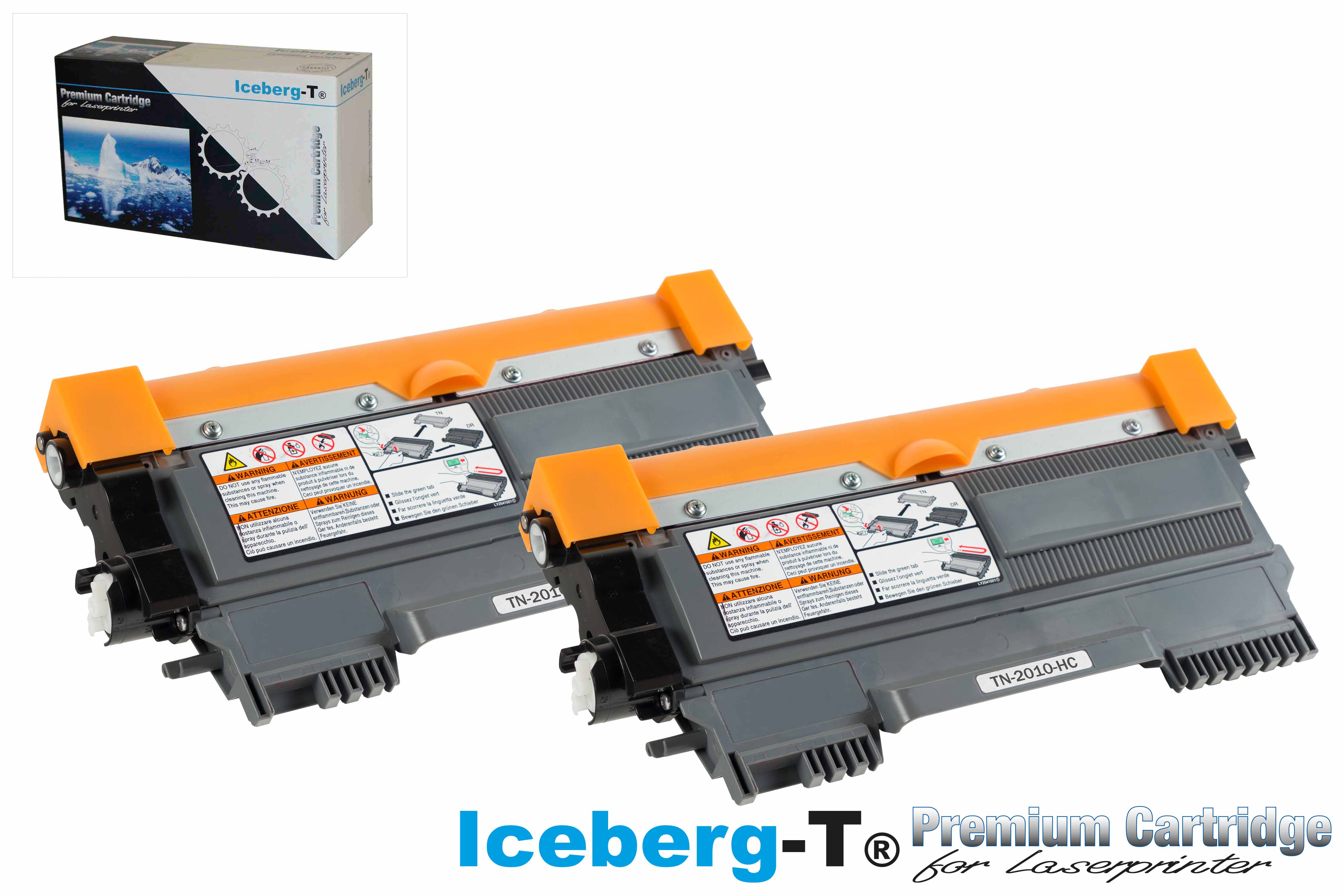 Iceberg-T Toner TN-2010-HC DuoPack 2 Stück à 2'600 Seiten, schwarz