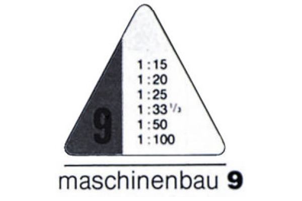 RUMOLD Dreikant-Massstab 150 30cm 150/9/30 9 Maschinenbau 9