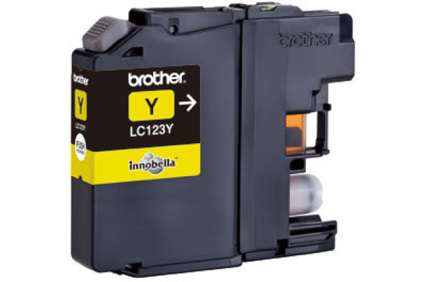 BROTHER Tintenpatrone yellow LC-123Y DCP-J4110DW 600 Seiten