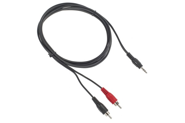 LINK2GO Stereo Cable, 3.5-Cinch SC2113KBB male/male, 2.0m