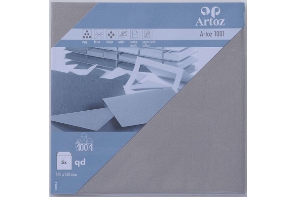 ARTOZ Couverts 1001 160x160mm 107454182 100g, graphit 5 Stück