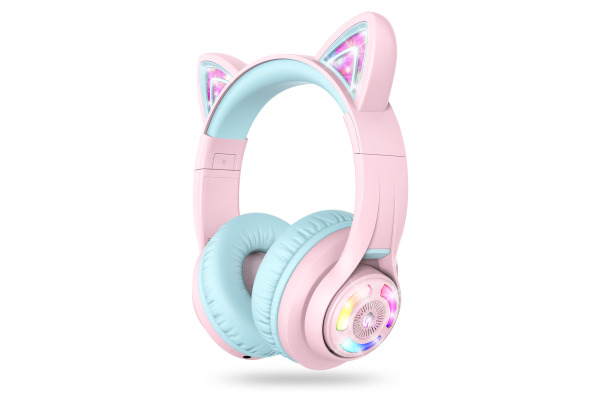 ICLEVER Headphones Kids Cat C042083N5 74/85/94 dB, 45h pink