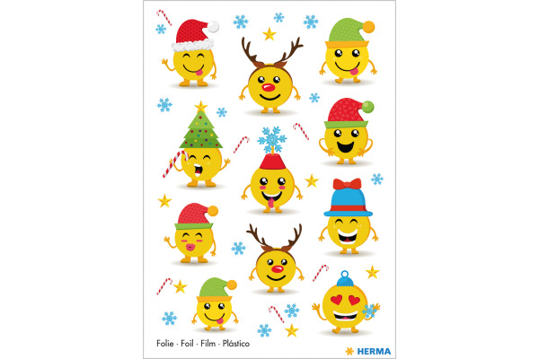 HERMA Sticker Weihnachten 15234 bunt 11 Stück/1 Blatt