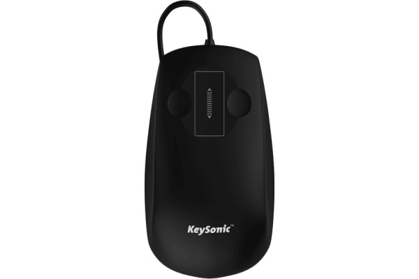 KEYSONIC Wasserdichte Maus, USB, KSM-5030M IP68, Scrollen mit Touch, blk