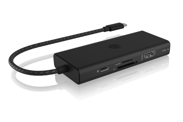 ICY BOX USB-C DockingStation IBDK4011C with integrated cable