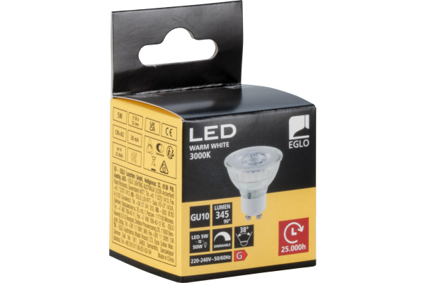 EGLO Leuchtmittel LED 110149 345 Lumen, dimmbar, 5W