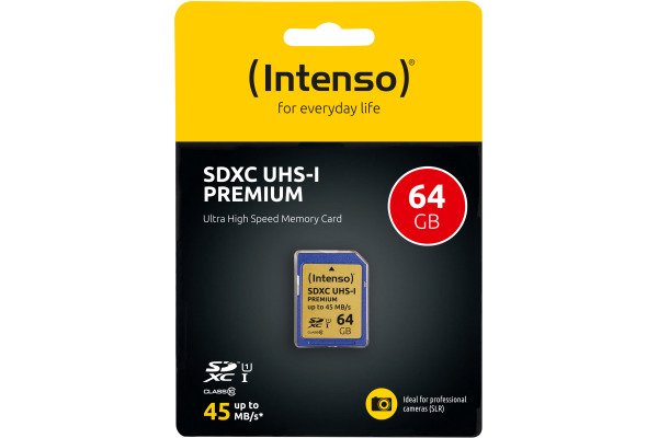 INTENSO SDXC Card PREMIUM 64GB 3421490 UHS-I