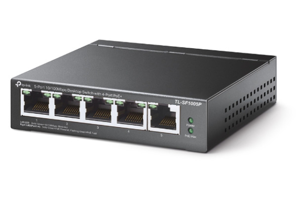 TP-LINK 5-Port PoE-Switch TLSF1005P 10/100MBit/s