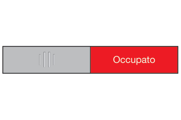 BEREC Türschild 37,4x152mm 314.089 Alu, Libero-Occupato