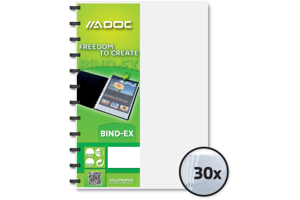 ADOC Sichtbuch Standard A4 5832.110 transparent 30 Taschen