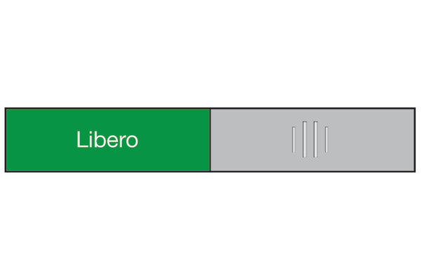 BEREC Türschild 37,4x152mm 314.089 Alu, Libero-Occupato