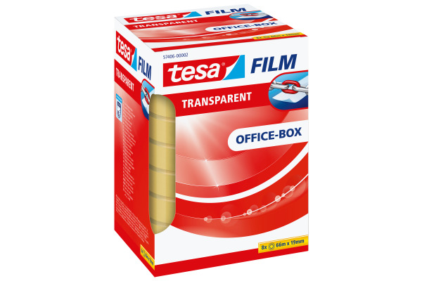 TESA Klebeband transp.Box 66mx19mm 574060000 8 Stk.