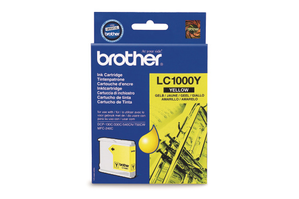 BROTHER Tintenpatrone yellow LC-1000Y DCP-130C/MFC-240C 400 Seiten