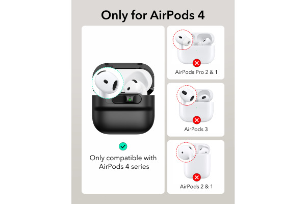 ESR Pulse Case, AirPods 4, 2024 1C01301 Black