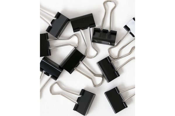 I AM CREA Binder Clips Lets Organize 4035.14 schwarz, 25mm, 10 Stk.