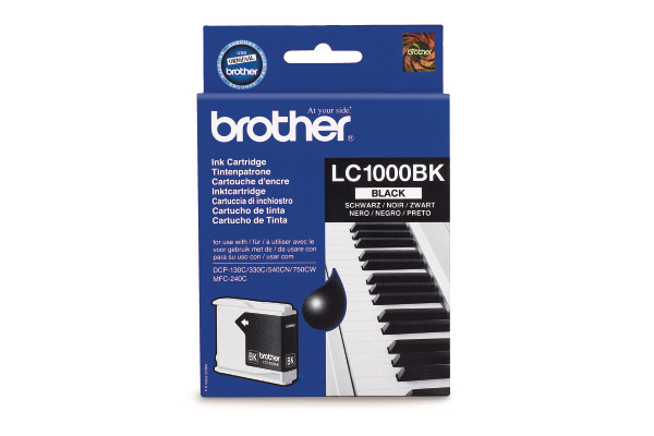 BROTHER Tintenpatrone schwarz LC-1000BK DCP-130C/MFC-240C 500 Seiten