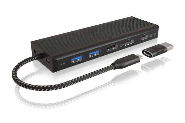 ICY BOX Dual Dockingstation black IB-DK4080 2xHDMI & DP, 3x USB 3.2, GBLAN