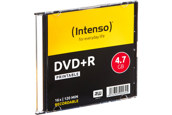 INTENSO DVD+R Slim 4.7GB 4811652 16x Printable 10 Pcs