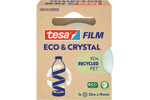 TESA Tesafilm eco&crystal 33mx19mm 59034-000 Klebeband 1 Stück