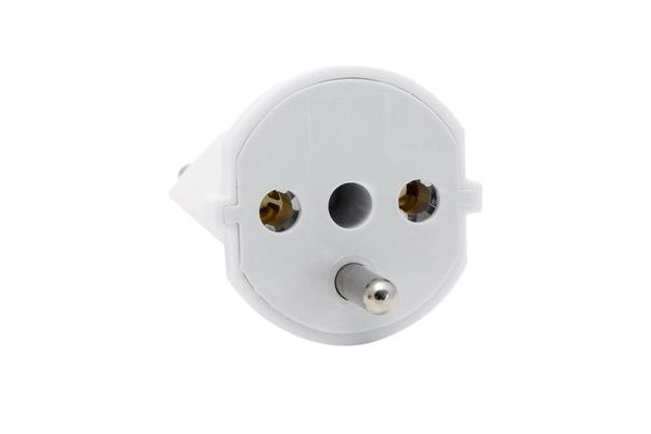 S-ELECTRO Fix-Adapter SchuKo-CH 4.107439 weiss, 3-polig