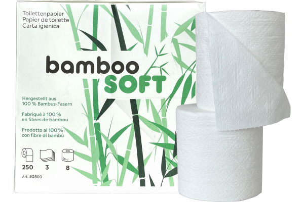 NEUTRAL Toilettenpapier Bamboosoft 80800 BAMBOOSOFT 8 Rollen