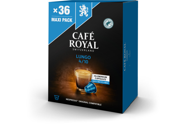 CAFEROYAL Kaffeekapseln Alu 10165289 Lungo 36 Stk.