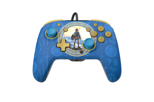 PDP Remacth Wired Controller 500134HLB NSW,Zelda,Hyrule Blue