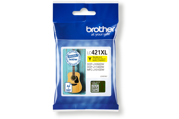 BROTHER Tintenpatrone HY yellow LC-421XLY DCP-J1050 500 Seiten