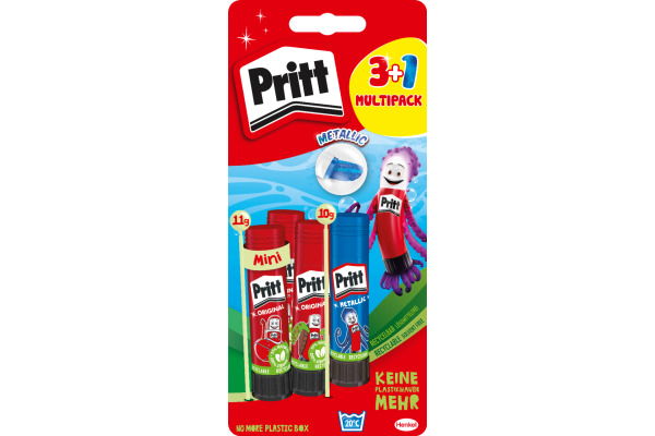 PRITT Klebstifte BTS 11/10g PBS4B 3x11 g + 1x10 g 3+ 1 Stück