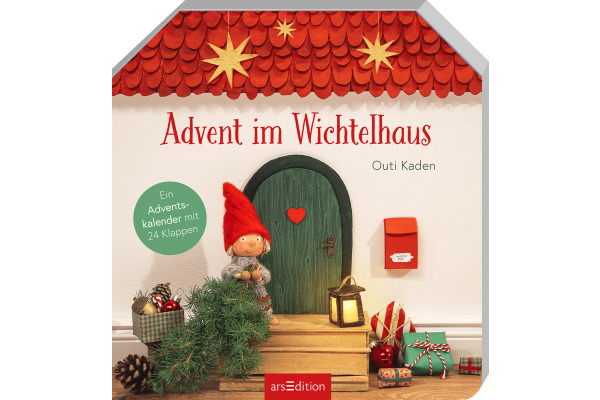 ARS EDITI Adventskalender 20.5x20x1.3cm 135859 Advent im Wichtelhaus