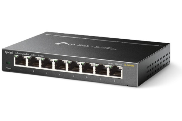 TP-LINK 8-Port Gigabit Desktop Switch TLSG108S Desktop Steel Case